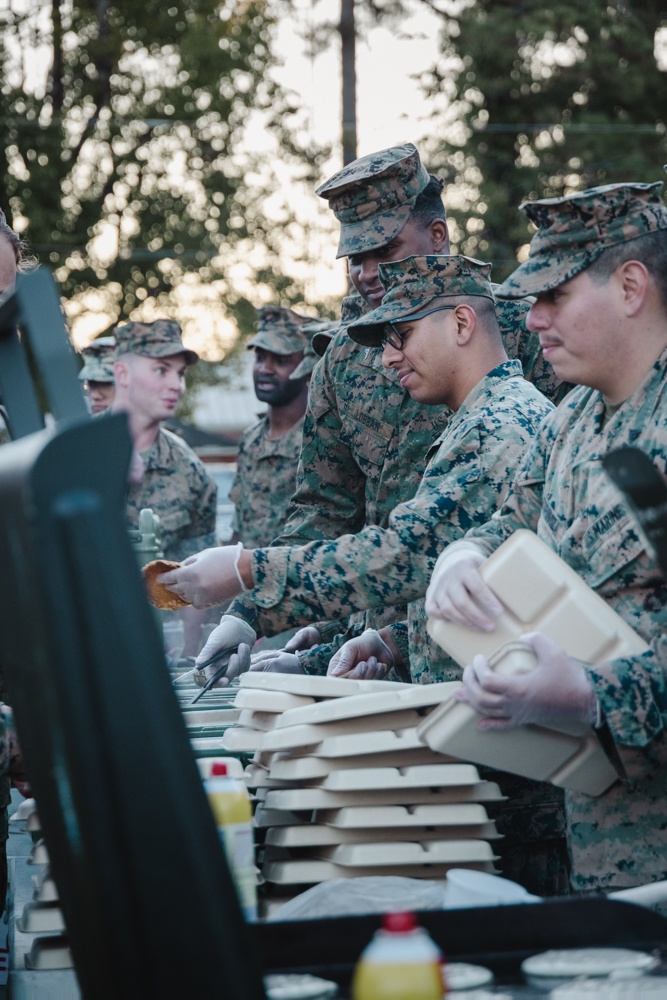 Bravo Company, Headquarters &amp; Support Battalion Marines, Hike, Fight and Eat