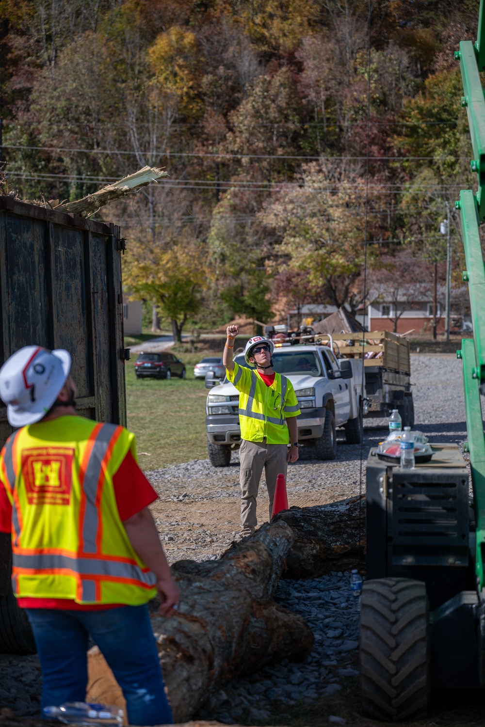 Debris moved out of Old Fort to McDowell County temporary debris site