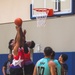 USS Ronald Reagan (CVN 76) Sailors participate in a basketball game hosted by MWR