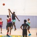 USS Ronald Reagan (CVN 76) Sailors participate in a basketball game hosted by MWR