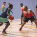 USS Ronald Reagan (CVN 76) Sailors participate in a basketball game hosted by MWR