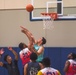 USS Ronald Reagan (CVN 76) Sailors participate in a basketball game hosted by MWR