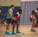 USS Ronald Reagan (CVN 76) Sailors participate in a basketball game hosted by MWR