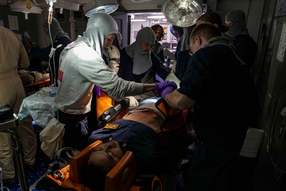 Abraham Lincoln conducts routine operations