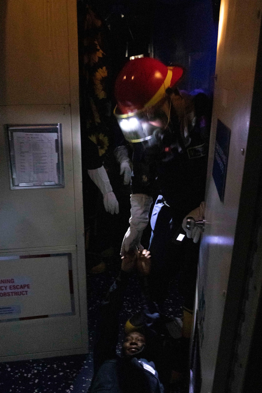 USS Tripoli Conducts a General quarters drill