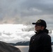 Nimitz Sailors Observe Ship Movement