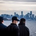 Nimitz Sailors Observe the Seattle Skyline