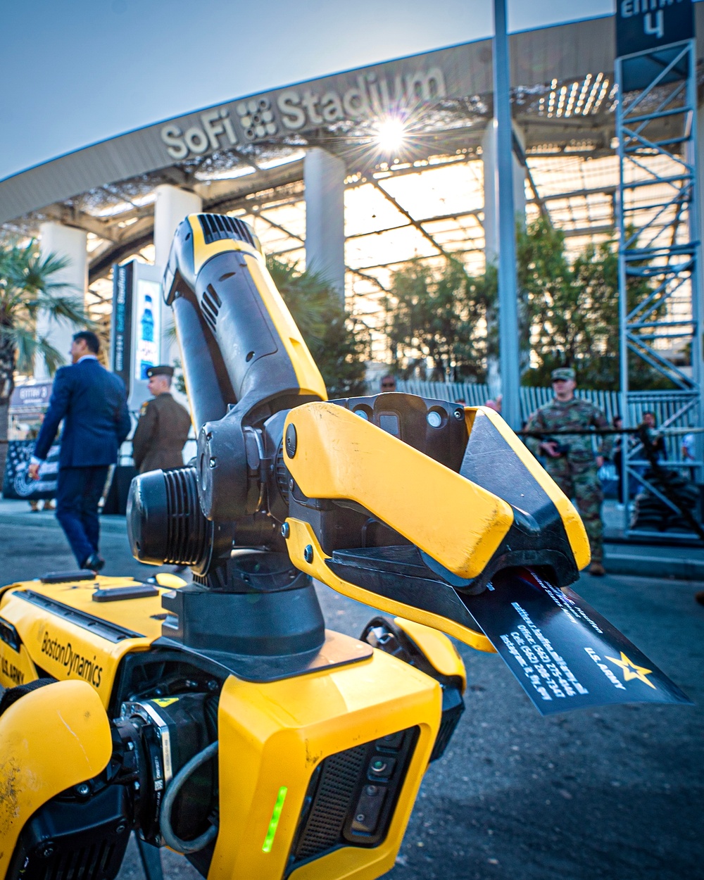 Robot at L.A. Total Army Career Fair