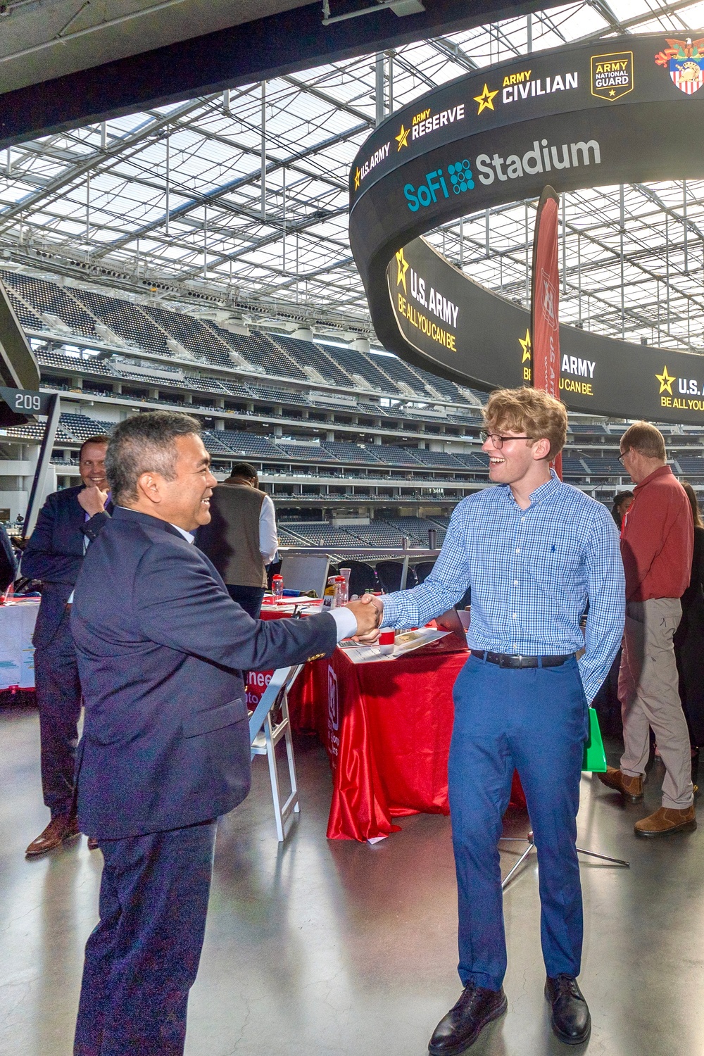 Job seeker at L.A. Total Army Career Fair