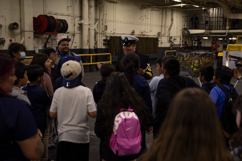 Students Tour USS Tripoli