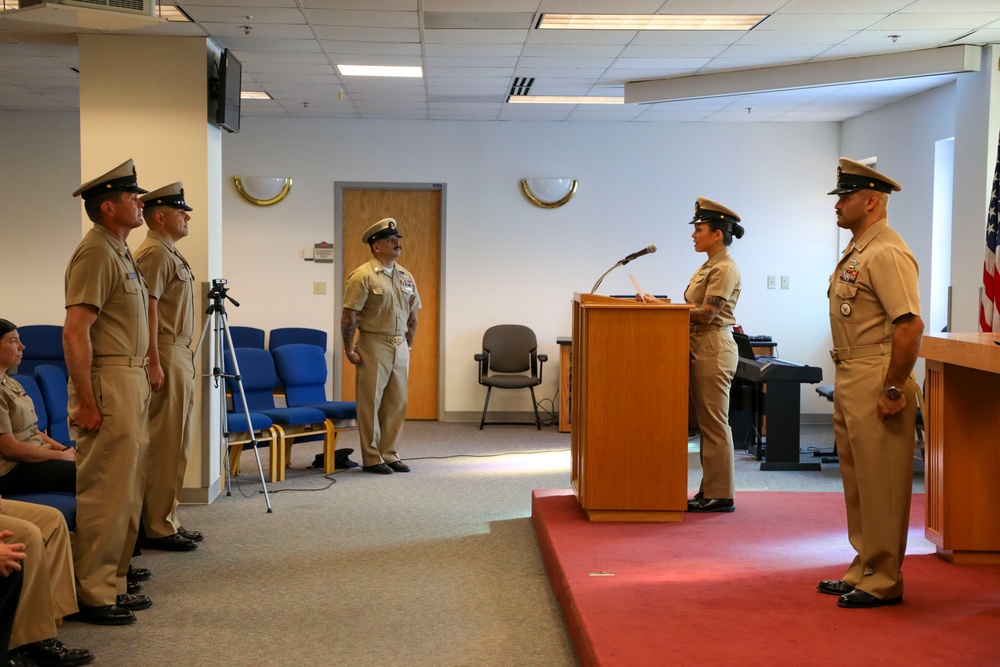 Navy and Marine Corps Force Health Protection Command Holds Promotion Ceremony for Command Master Chief Francisco Moreno