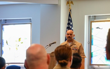 Navy and Marine Corps Force Health Protection Command Holds Promotion Ceremony for Command Master Chief Francisco Moreno