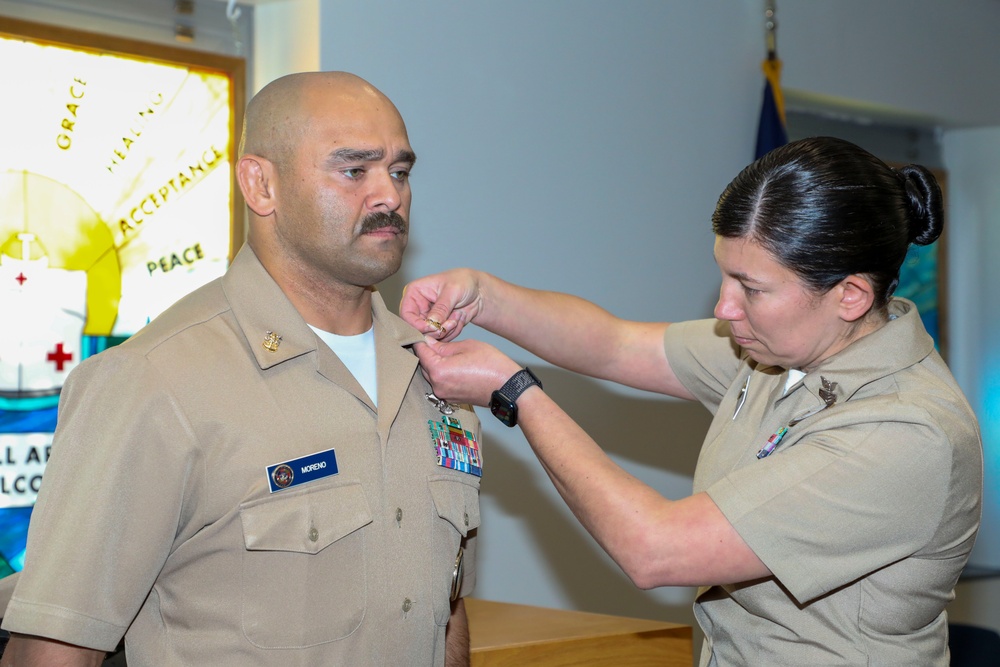 Navy and Marine Corps Force Health Protection Command Holds Promotion Ceremony for Command Master Chief Francisco Moreno