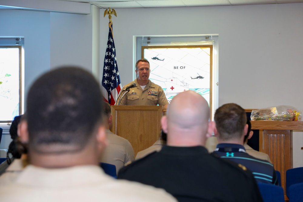 Navy and Marine Corps Force Health Protection Command Holds Promotion Ceremony for Command Master Chief Francisco Moreno