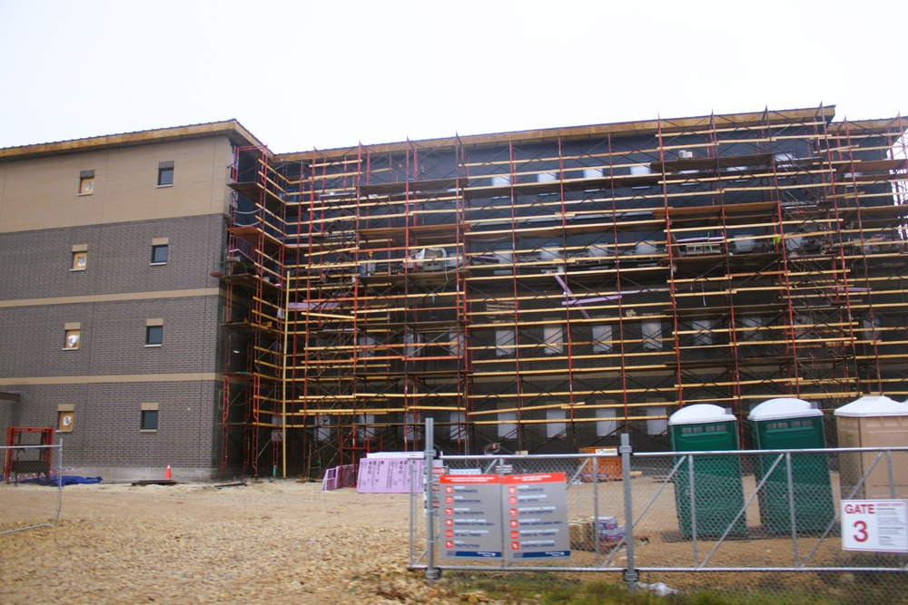 Fort McCoy’s fiscal year 2022-funded South Barracks Project surpasses 50 percent completion