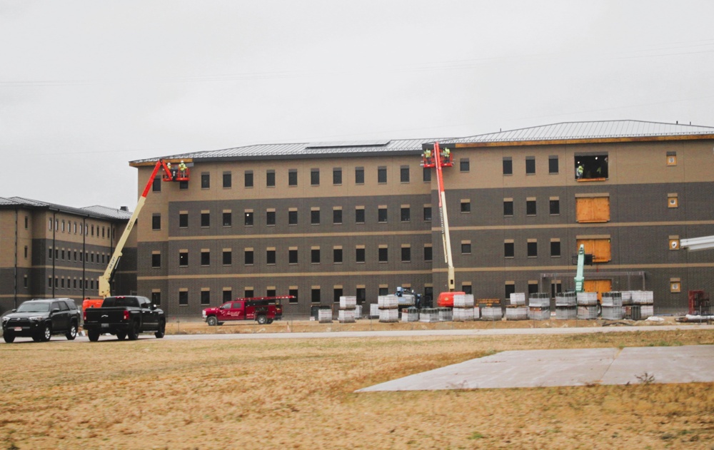 Fort McCoy’s fiscal year 2022-funded South Barracks Project surpasses 50 percent completion