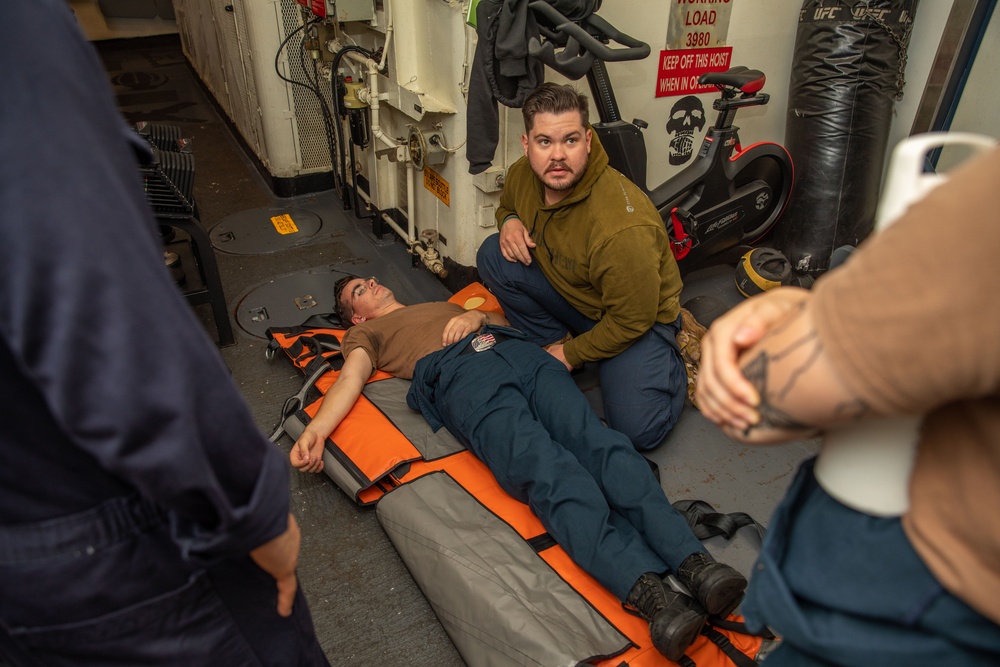Medical Training Aboard the USS Cole