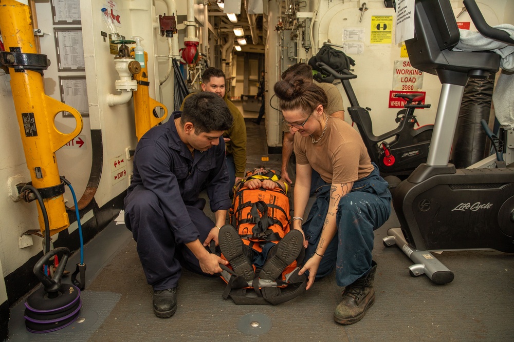 Medical Training Aboard the USS Cole