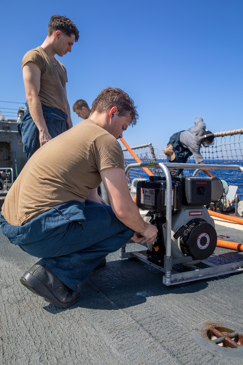 Damage Control Maintenance Aboard the USS Cole