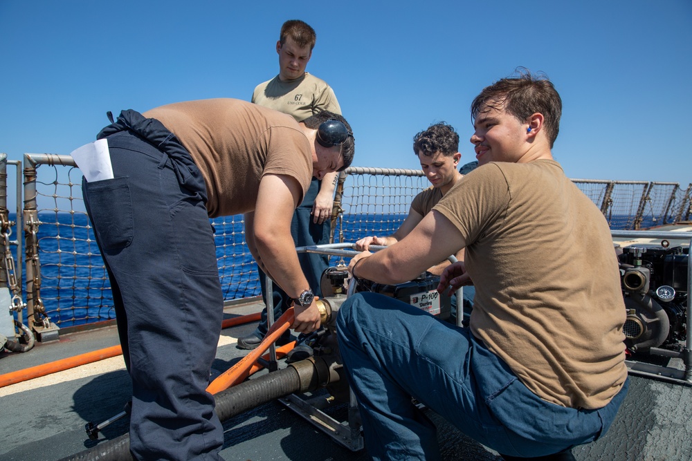 Damage Control Maintenance Aboard the USS Cole