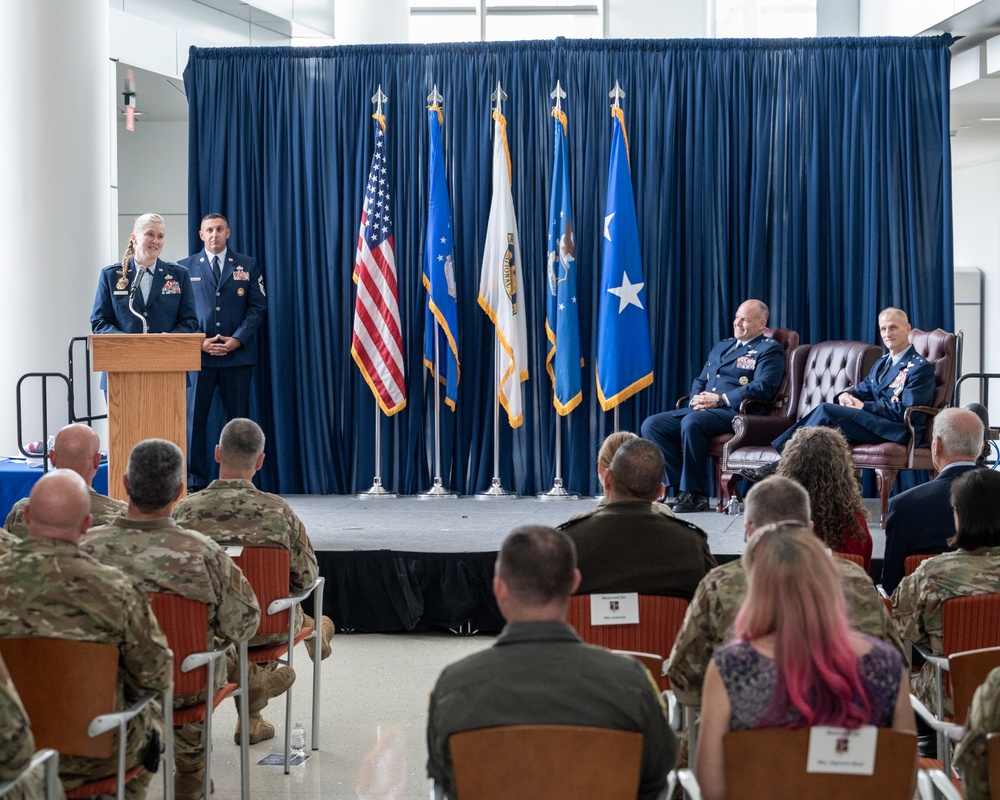 ANG Readiness Center change of command ceremony