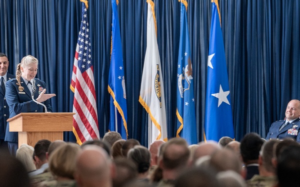 ANG Readiness Center change of command ceremony