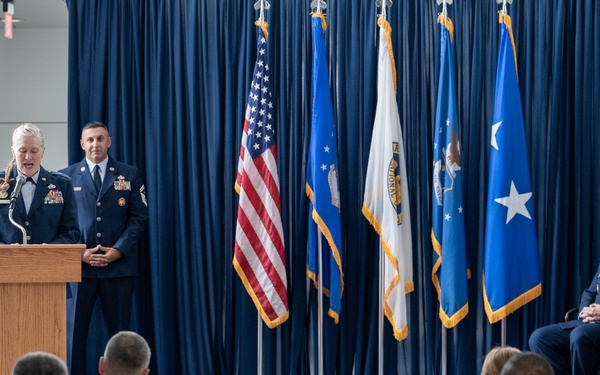 ANG Readiness Center change of command ceremony