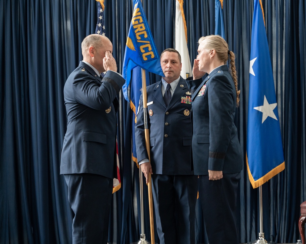 ANG Readiness Center change of command ceremony