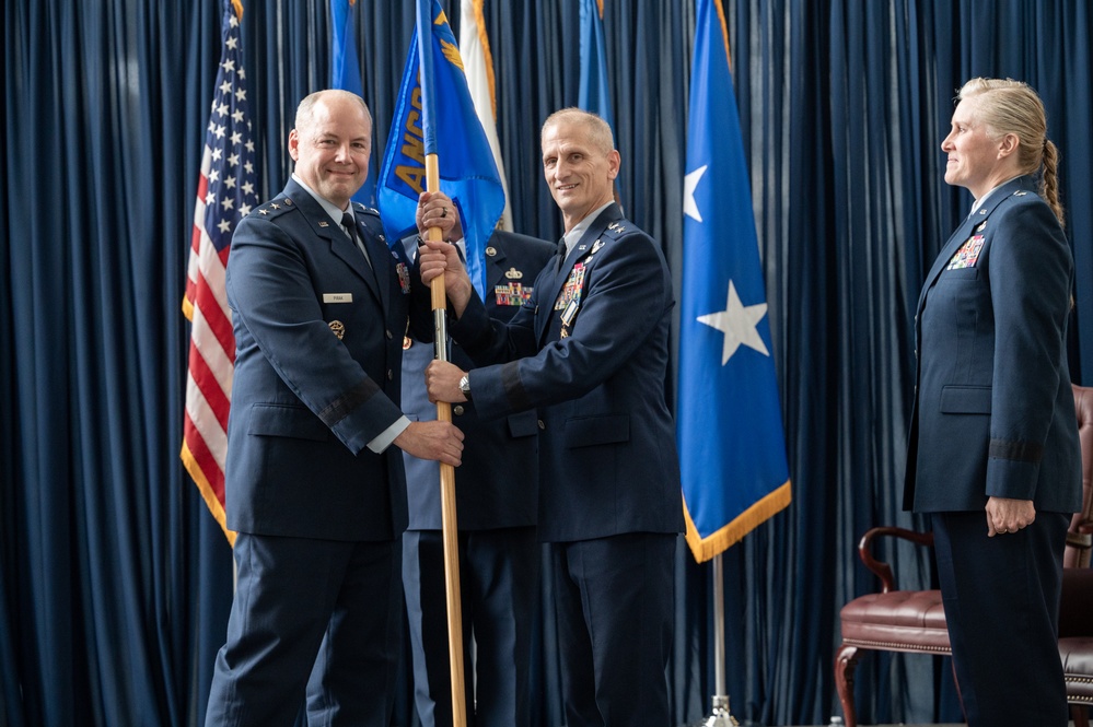 ANG Readiness Center change of command ceremony