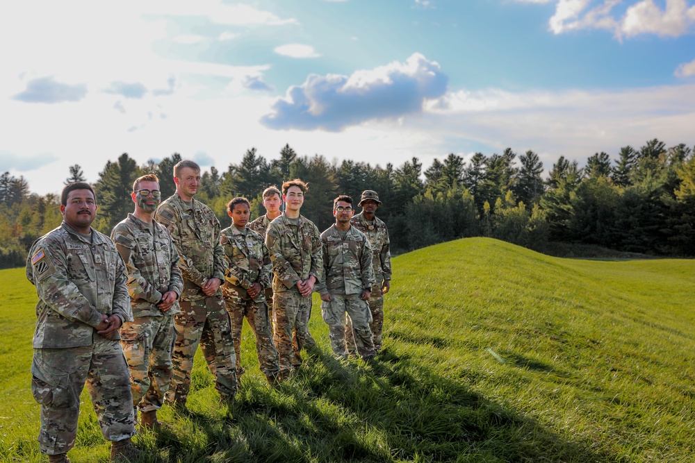 Soldiers Pose at the 5 Pads Forward Arming Refueling Point