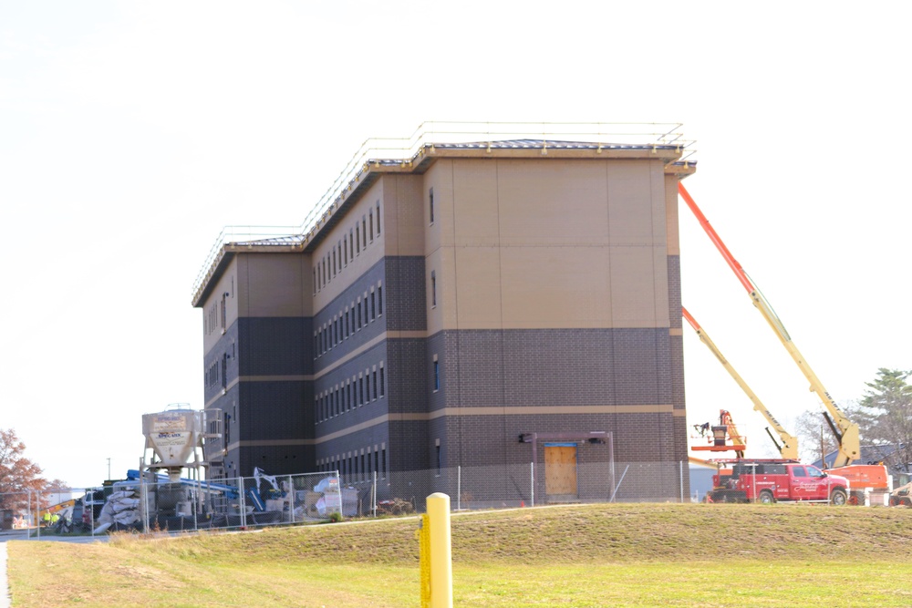 October 2024 construction operations for fiscal year 2022-funded barracks project at Fort McCoy