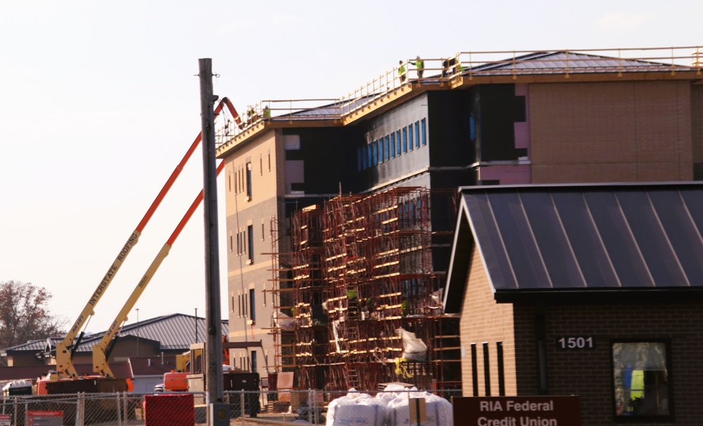 October 2024 construction operations for fiscal year 2022-funded barracks project at Fort McCoy