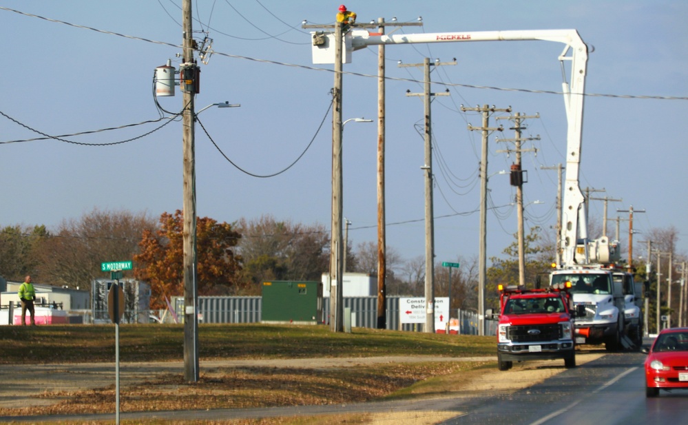 Fort McCoy continues working with provider to improve its electrical grid during fall 2024