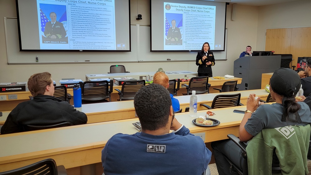 Navy leader visits alma mater, local schools during outreach