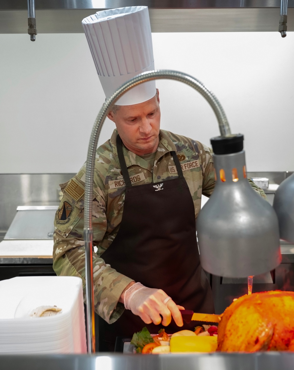 Wright-Patt leadership serves Airman holiday meal