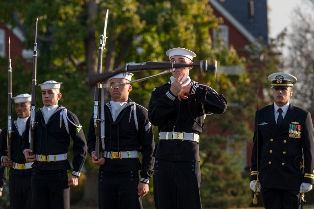 Military drill teams prepare for presidential inauguration