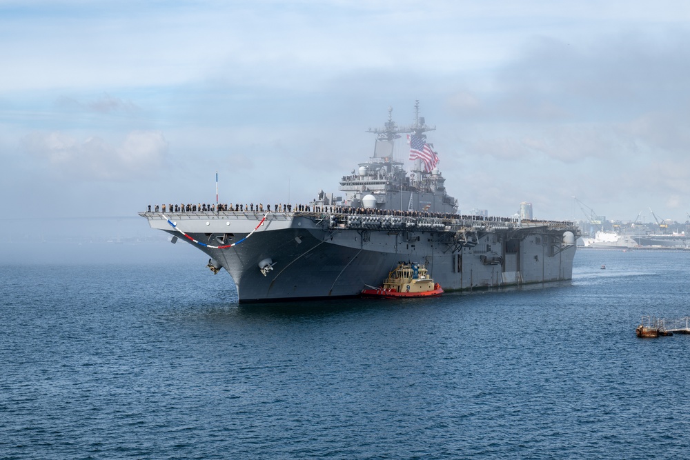 USS Boxer (LHD 4) returns home from Indo-Pacific deployment