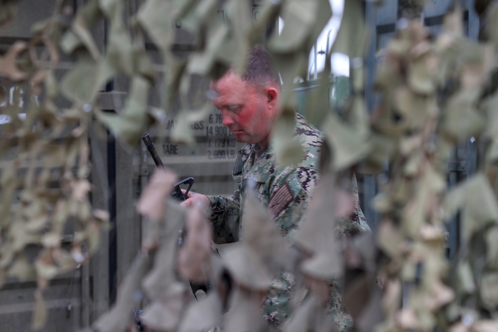 NMCB 4 Seabees at Weapons Draw