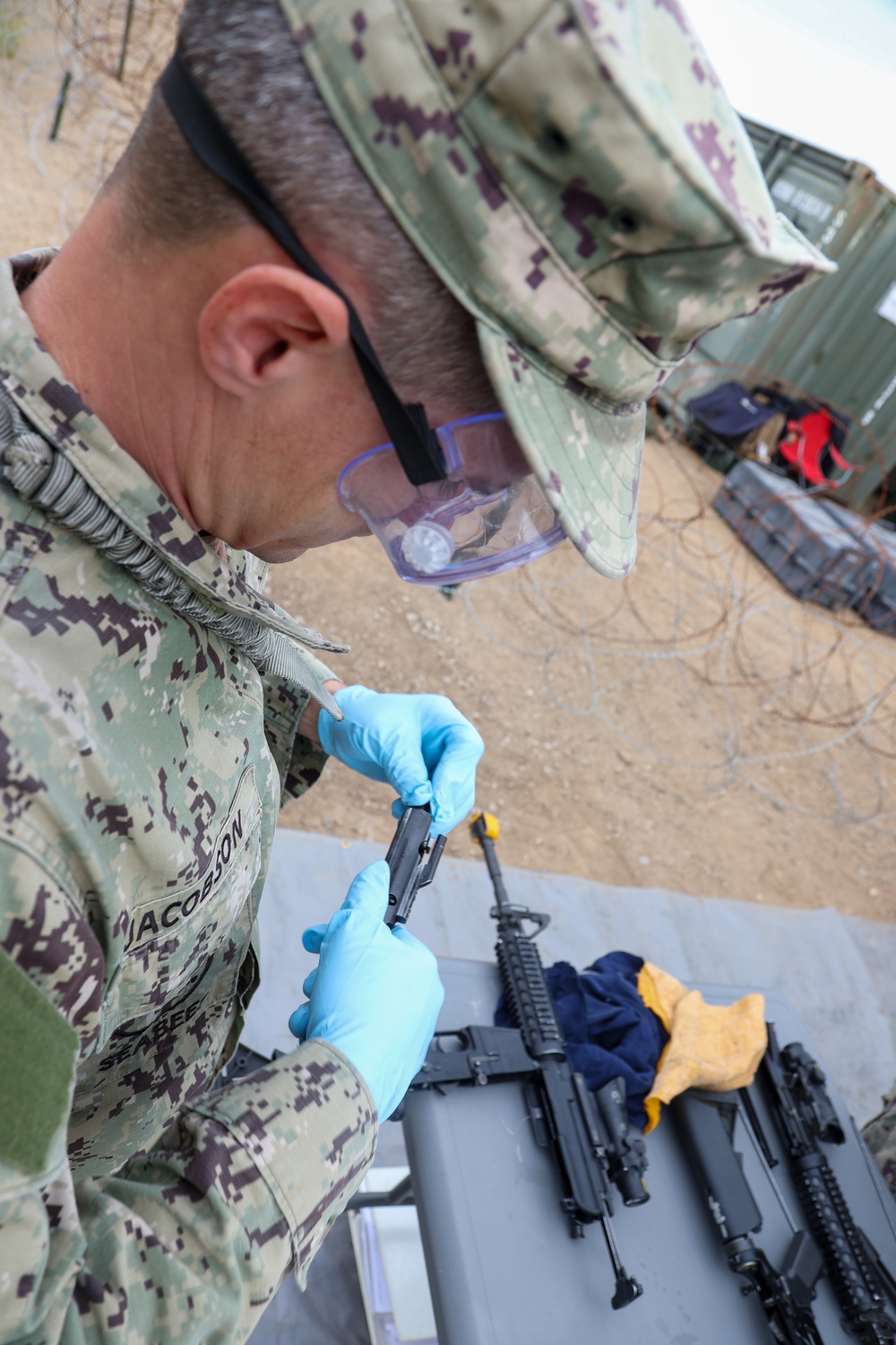 NMCB 4 Seabees at Weapons Draw