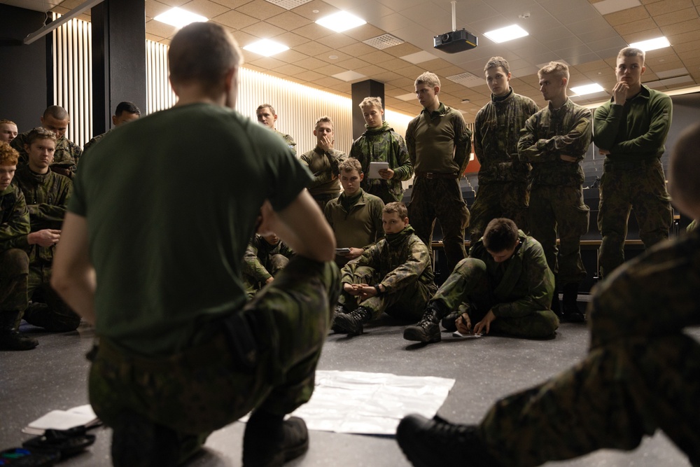 Combat Engineers Conduct Engineering Reconnaissance Training with Finish Military