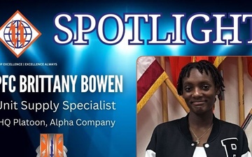 2d TSB Spotlight: Pfc. Brittany Bowen