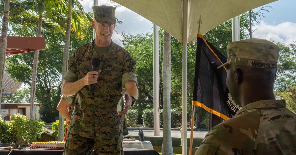 U.S. Marine Corps 249th birthday cake cutting ceremony at DPAA