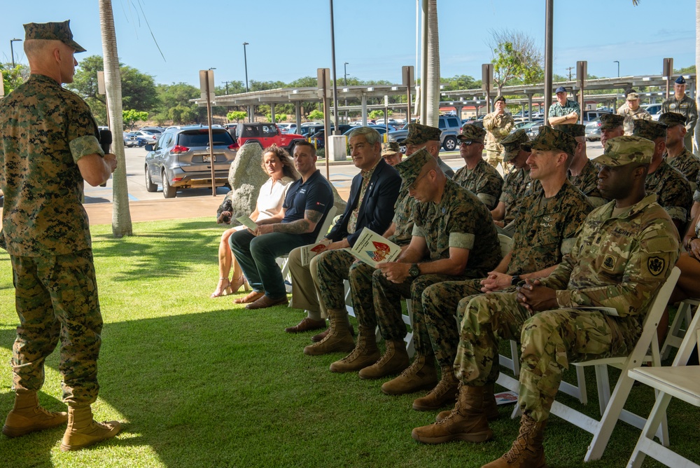 U.S. Marine Corps 249th birthday cake cutting ceremony at DPAA