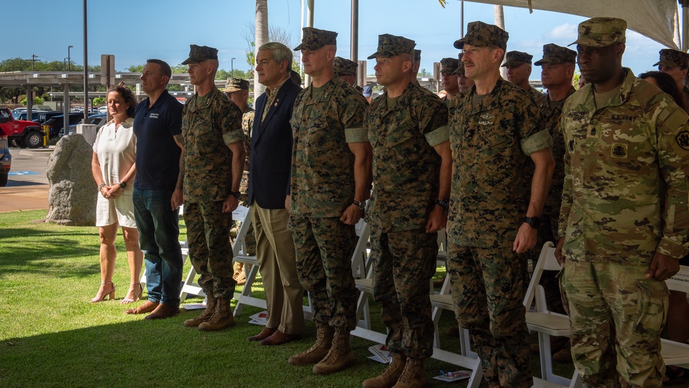 U.S. Marine Corps 249th birthday cake cutting ceremony at DPAA