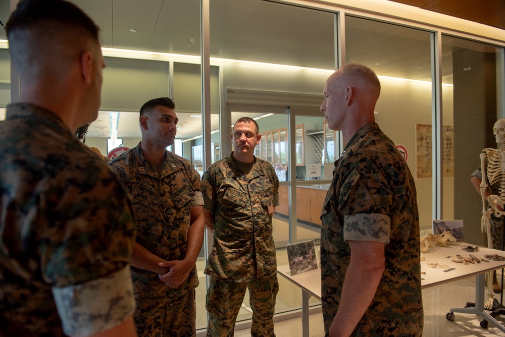 MARFORPAC commander and MOH Dakota Meyer visit DPAA