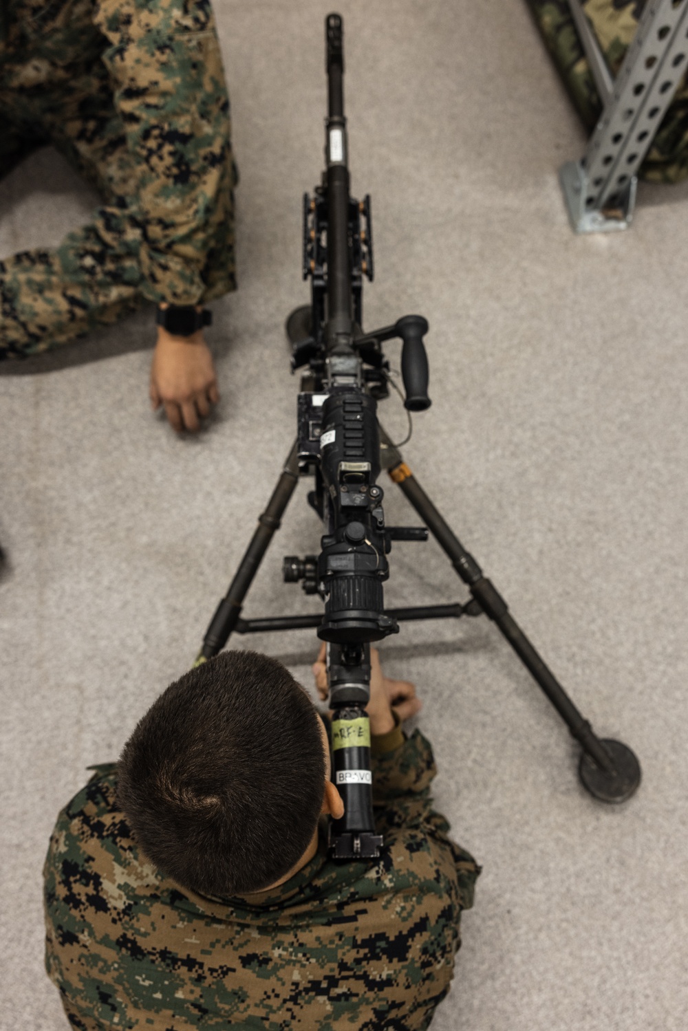 U.S. Marines Conduct M240B Machine Gun Training