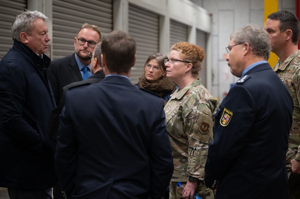 Building a stronger future together: 86th AW and civic leaders visit storage site