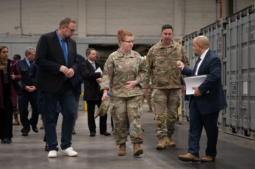 Building a stronger future together: 86th AW and civic leaders visit storage site