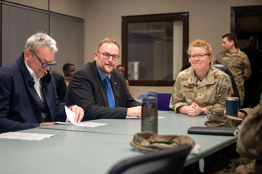 Building a stronger future together: 86th AW and civic leaders visit storage site