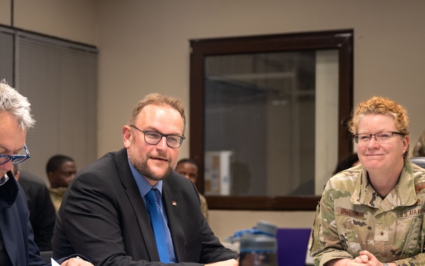 Building a stronger future together: 86th AW and civic leaders visit storage site